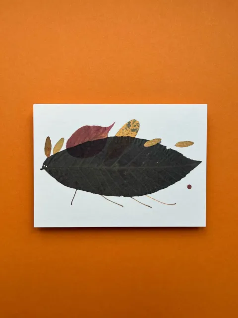 Postcard Cute Plants 1 - Listomyš 明信片-可愛植物：葉子小鼠