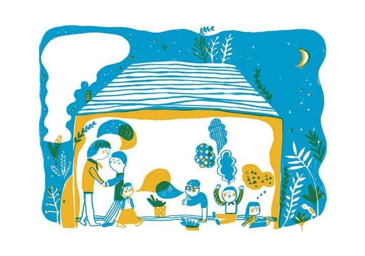 孔版印刷插畫 Riso Print - Family03.jpg