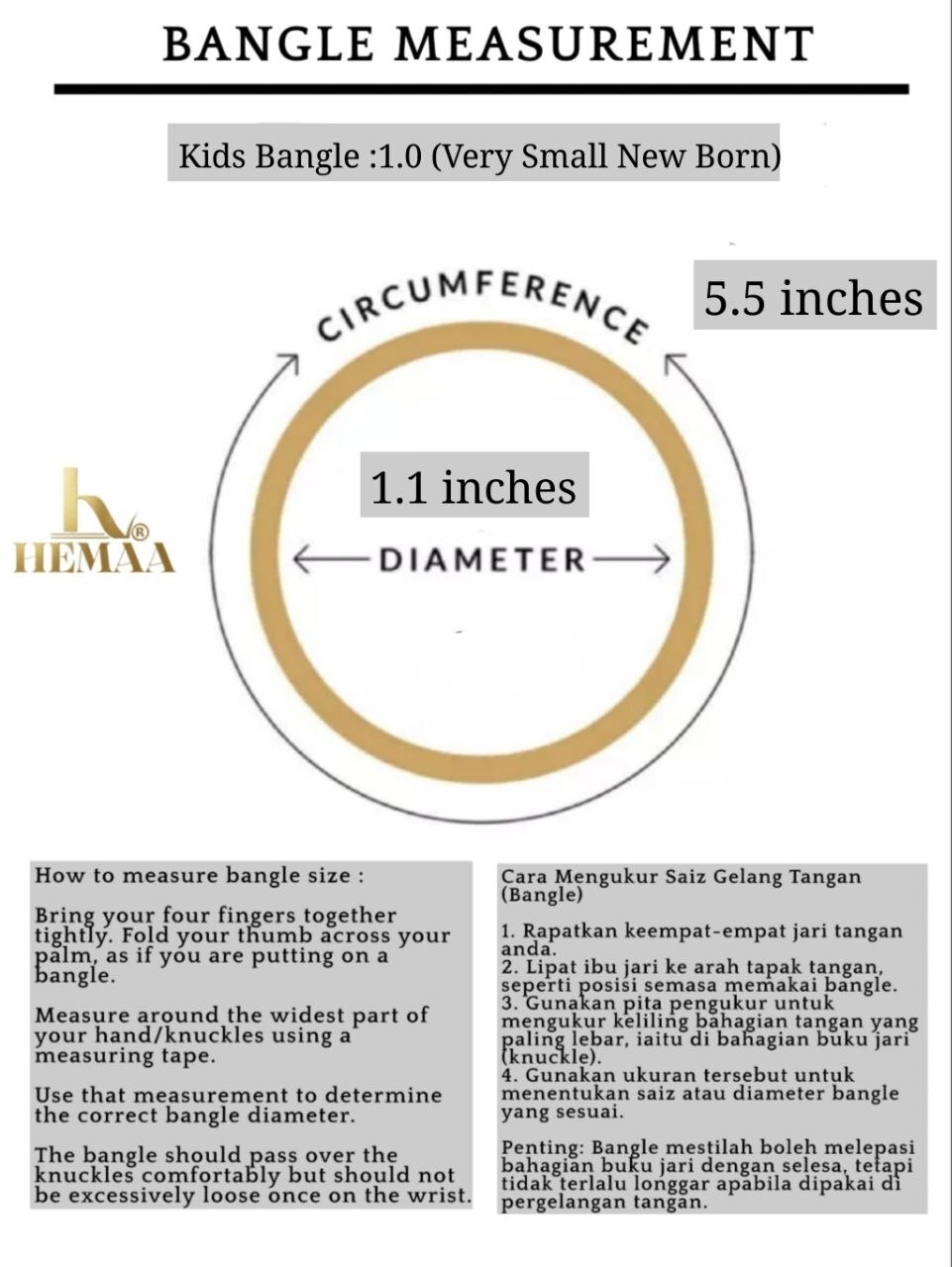 Bangle Measurments