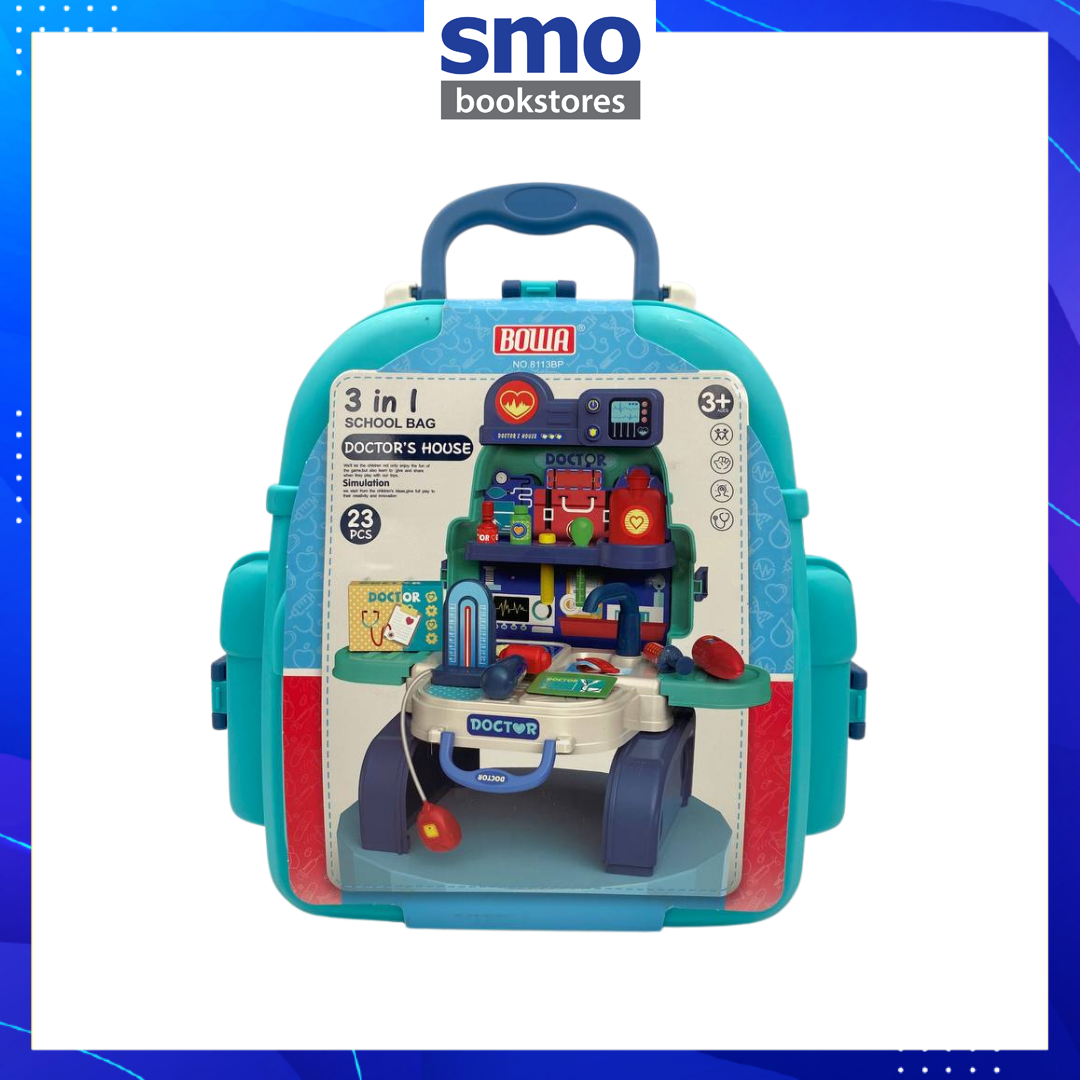 BOWA] BAG PRETEND PLAY DOCTOR'S HOUSE, BEAUTY HOUSE& CHEF'S