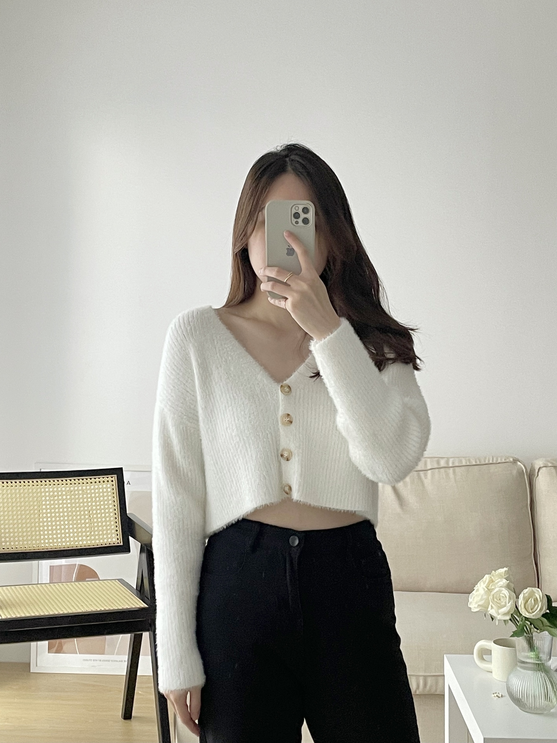 Cassie Cropped Knit Top (White,Beige) – Soul Chill Studio