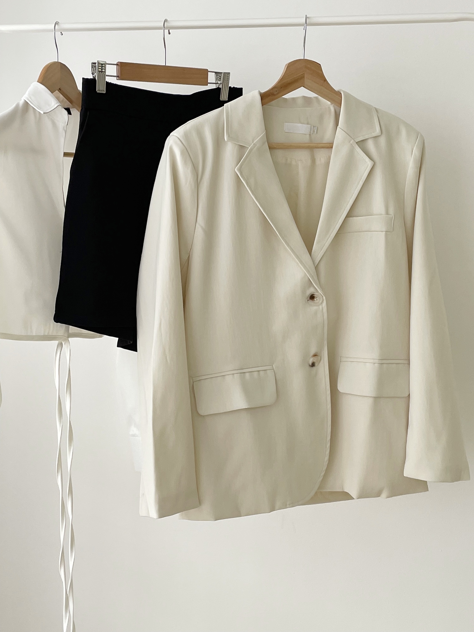 LEMEME ♥ Blanc Jacket Cream/追跡付 Leni Cream Blazer – Soul Chill Studio