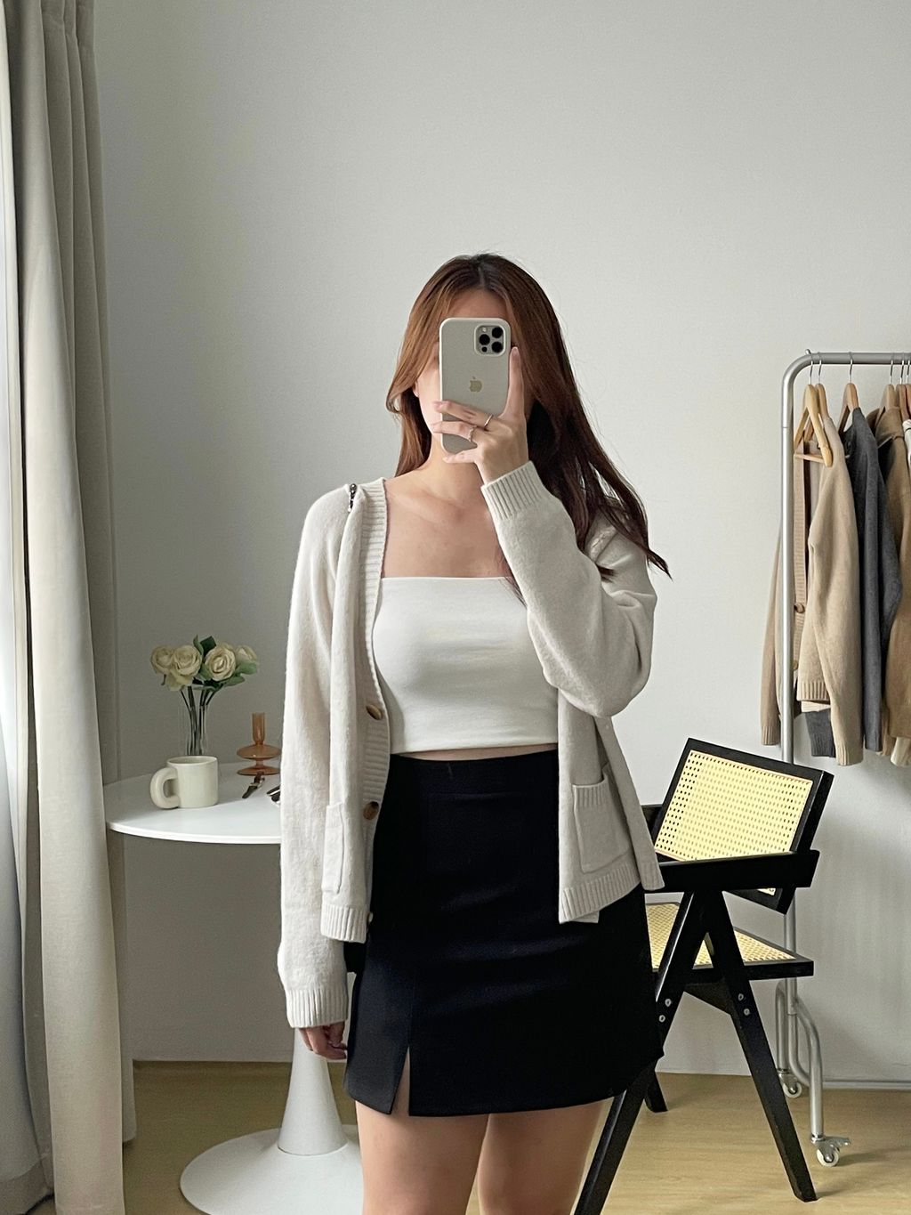 Souffle Knit Cardigan (White,Khaki,Grey) – Soul Chill Studio Souffle Knit Cardigan (White,Khaki,Grey) – Soul Chill Studio