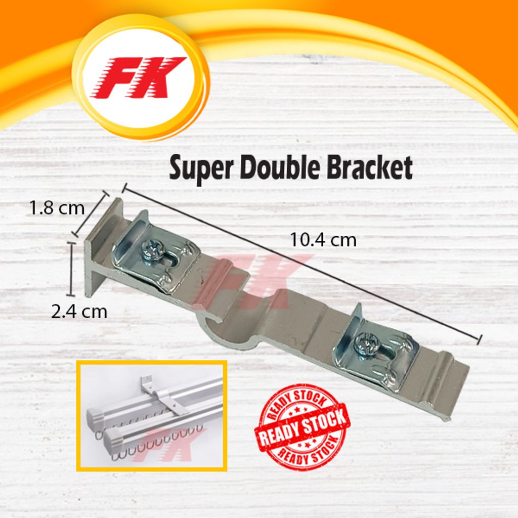 Curtain Track Rail Bracket (Double)