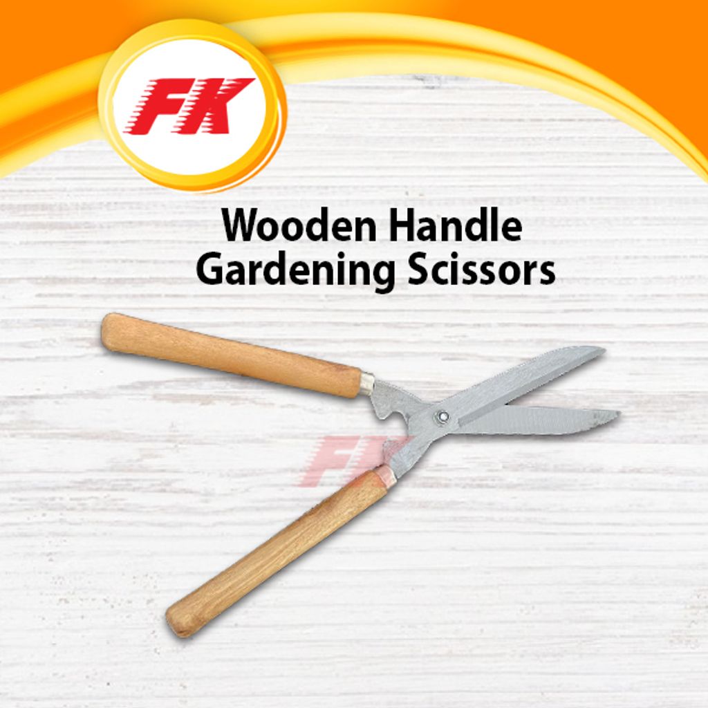 10.1 Wooden Handle Gardening Scissors _2