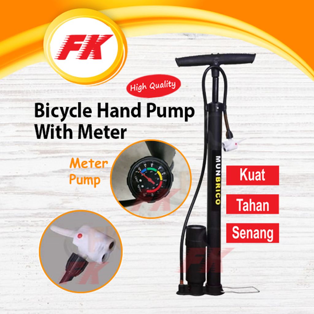 15.1 Bicycle Hand Pump With Meter_1