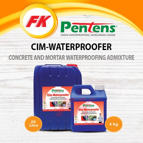 54.1 PENTENS 20LT CIM-WATERPROOFER CONCRETE AND MORTAR WATERPROOFING ADMIXTURE