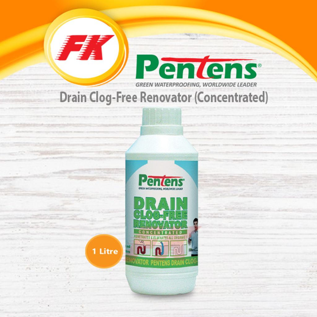 10. PENTENS Drain Clog-Free Renovator (Concentrated)_4@1 Litre
