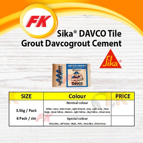 11.1 Sika® DAVCO Tile Grout Davcogrout Cement_2