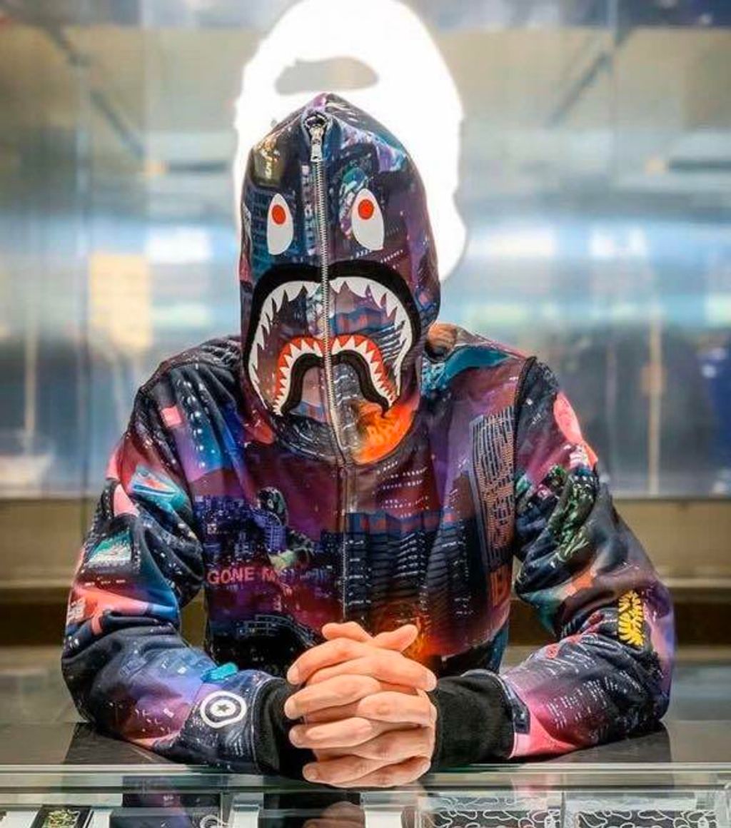 Bape Neon Tokyo Shark Zip Hoodie – UFCO MY