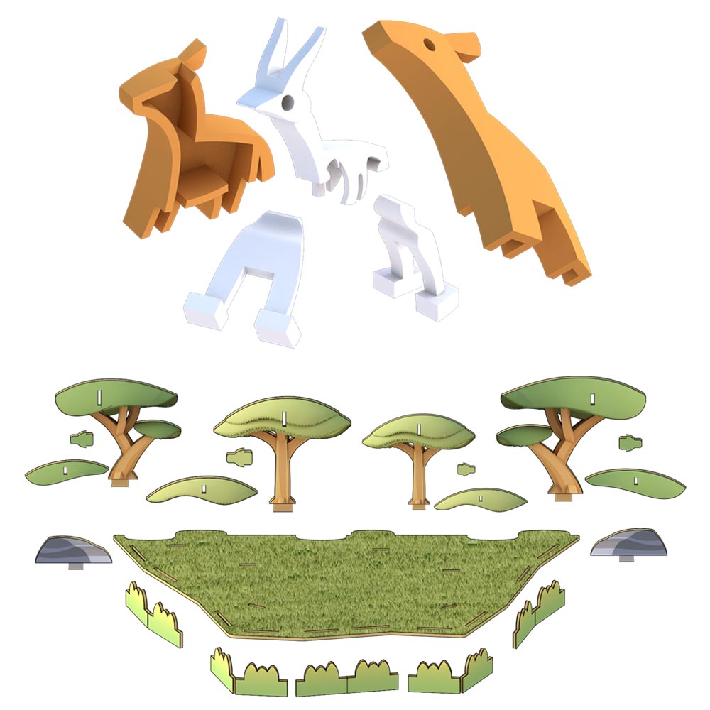HALFTOYS哈福玩具 3D動物系列 高角羚IMPALA_1.jpg