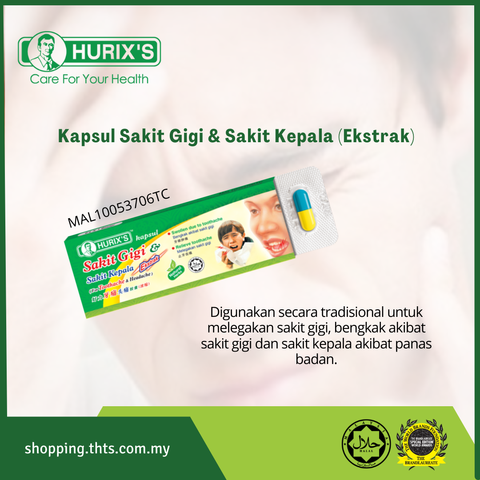 Kapsul sakit gigi & sakit kepala (ekstrak)