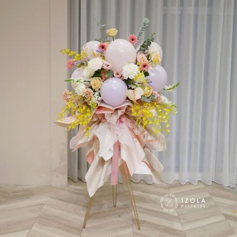 氣球高架花籃推薦_開幕送花選伊左拉花店16.jpg