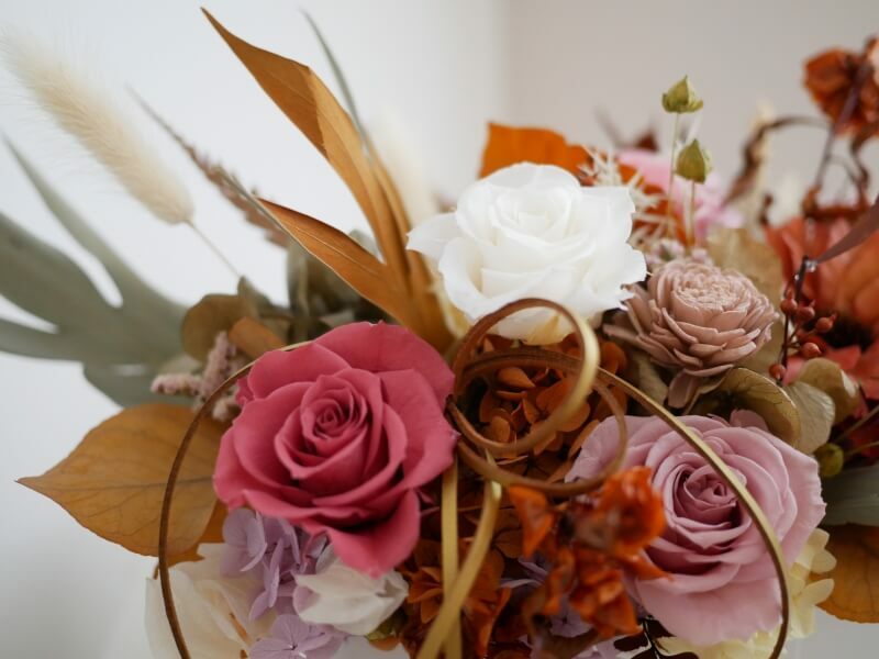 土象星座款 桌上型盆花 乾燥永生花盆花 開幕 生日 喬遷 祝賀花禮 Izola Flower 伊左拉花植工作室 高雄左營花店 鮮花 永生花 乾燥花 花藝教學