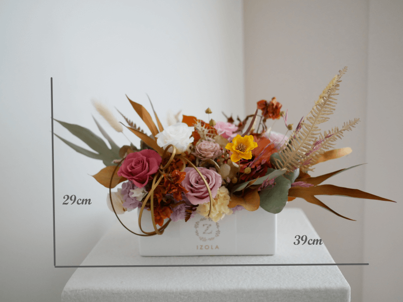 土象星座款 桌上型盆花 乾燥永生花盆花 開幕 生日 喬遷 祝賀花禮 Izola Flower 伊左拉花植工作室 高雄左營花店 鮮花 永生花 乾燥花 花藝教學