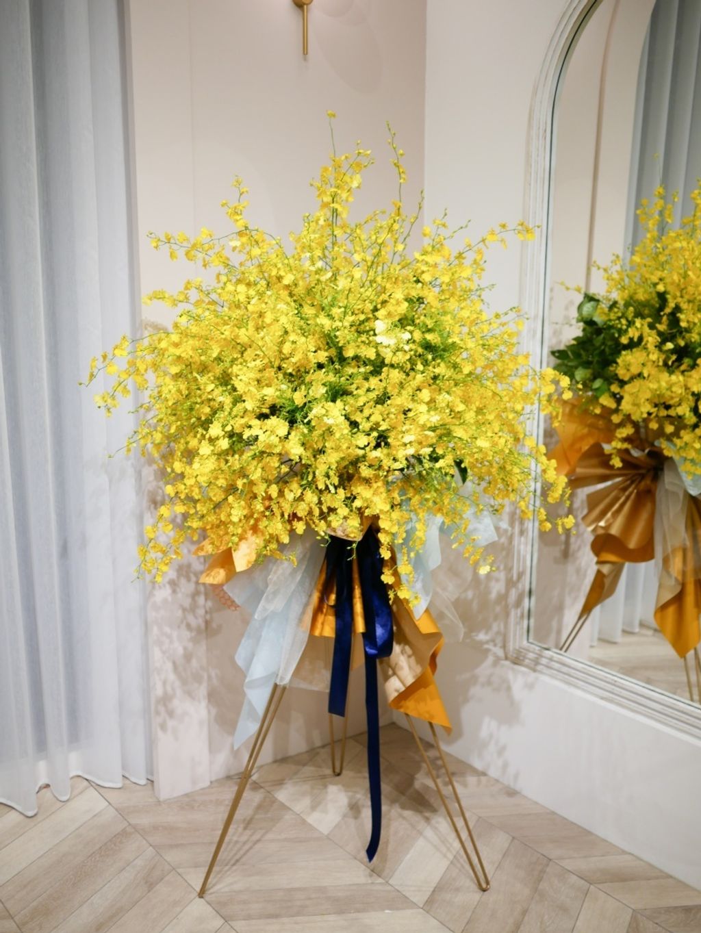 文心蘭高架花籃_開幕祝賀花籃推薦1 (1)