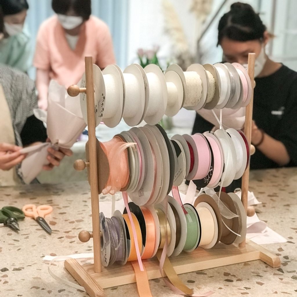 高雄花店_花藝教室_鮮花花藝課_鬱金香包裝課程 (13)