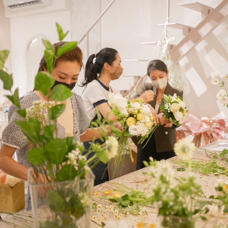 高雄花店_左營花店_花藝課程推薦_鮮花手綁花 (7)