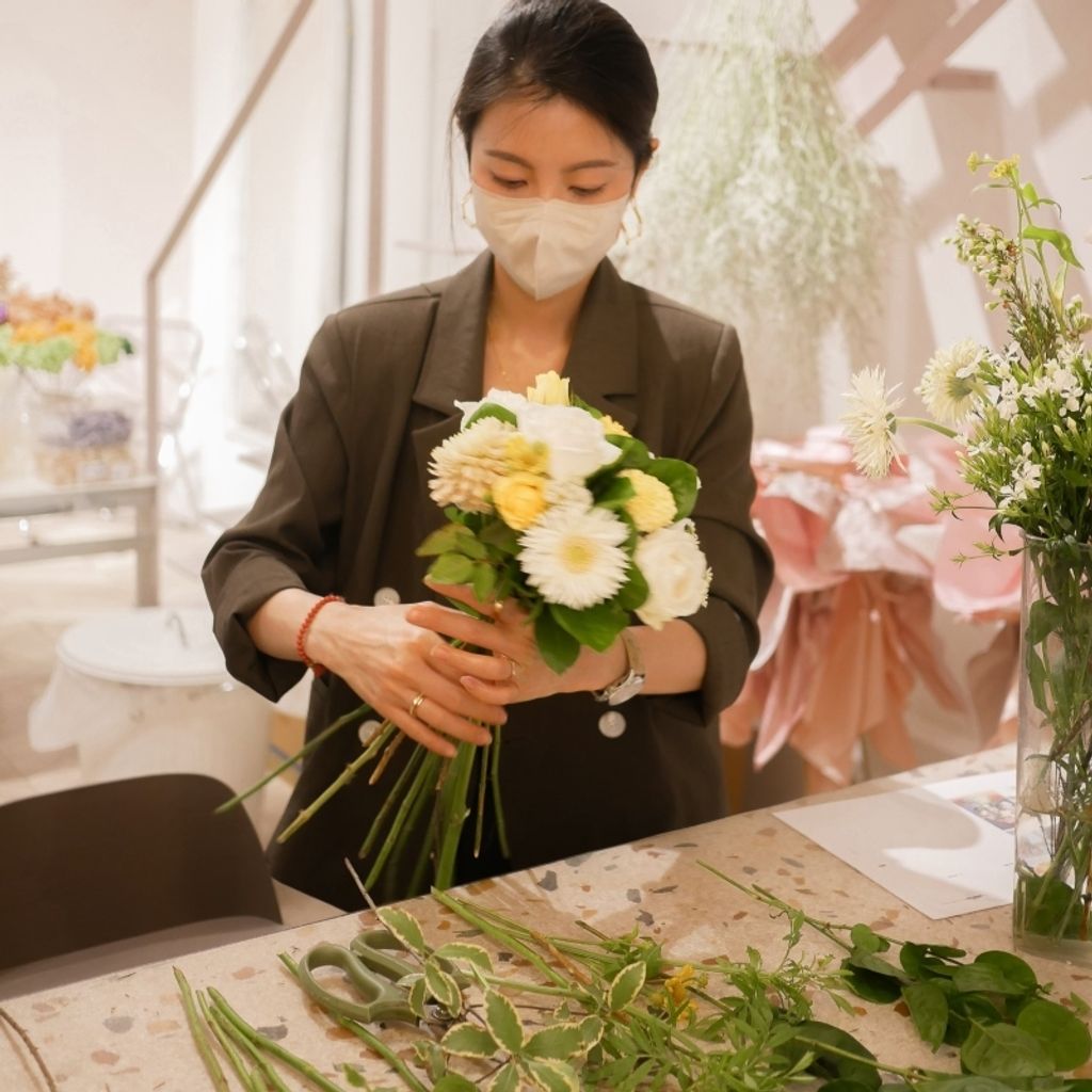 高雄花店_左營花店_花藝課程推薦_鮮花手綁花 (6)