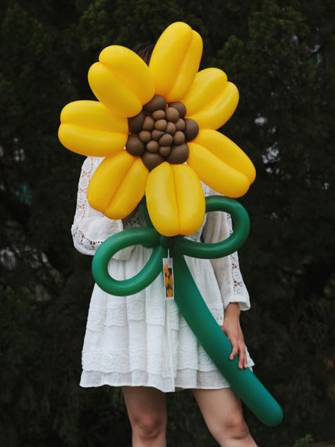 向日葵氣球花束 (2)