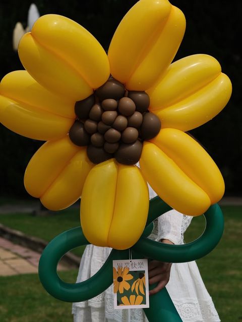 向日葵氣球花束 (3)