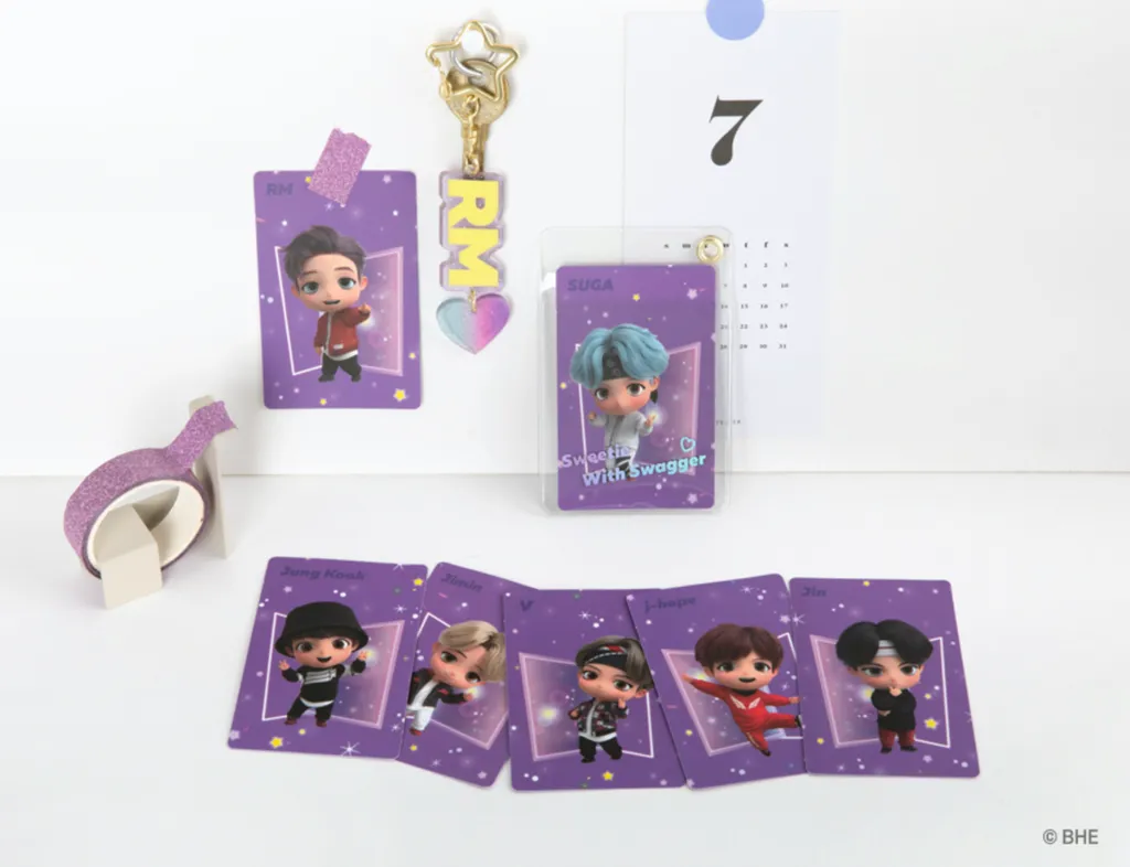 Bts Tiny Tan Card Wallet Keyring Kpop2u Unnie