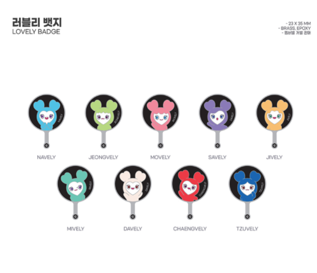 Twice University Fashion Club Lovely Badge Kpop2u Unnie