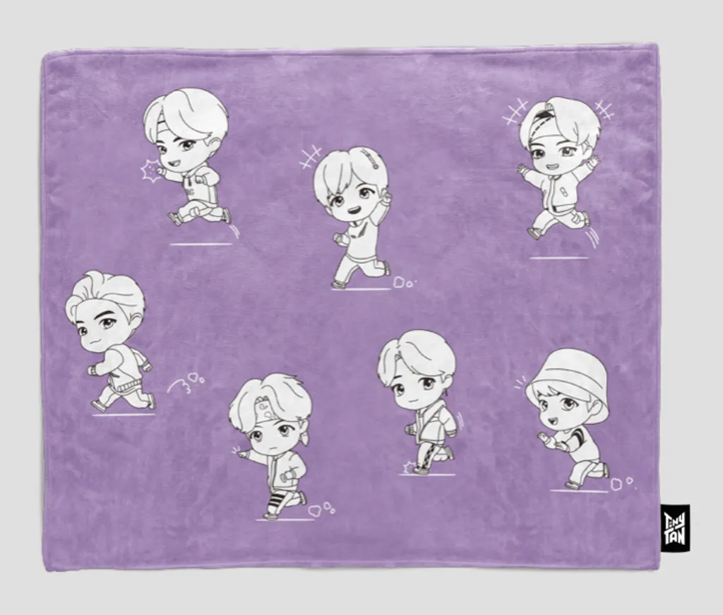 Bts Tiny Tan Piggy Back Blanket Kpop2u Unnie