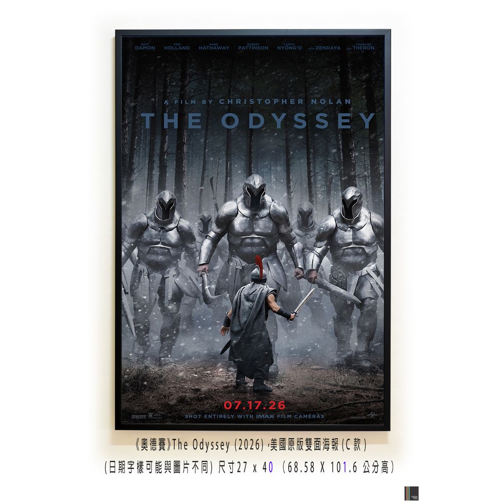 《奧德賽》The Odyssey (2026)，美國原版雙面海報(C款)空