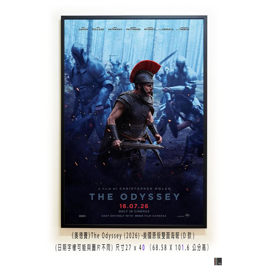 《奧德賽》The Odyssey (2026)，美國原版雙面海報(D款)空