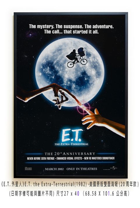 《E.T.外星人》E.T. the Extra-Terrestrial(1982)，美國原版雙面海報(20周年款)空.jpg