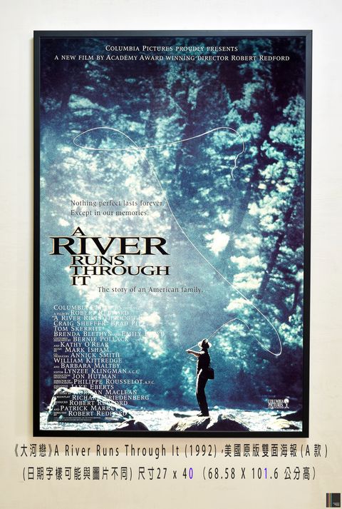《大河戀》A River Runs Through It (1992)，美國原版雙面海報(A款)空.jpg