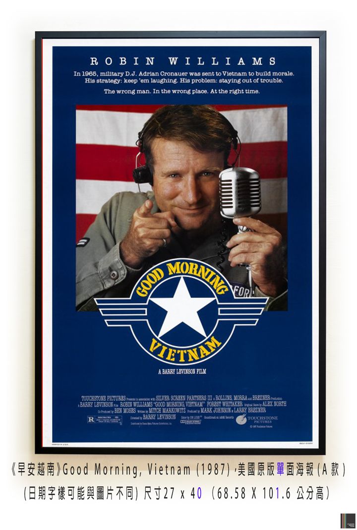 《早安越南》Good Morning, Vietnam (1987)，美國原版單面海報(A款)空.jpg