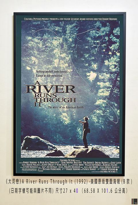 《大河戀》A River Runs Through It (1992)，美國原版雙面海報(B款)空.jpg