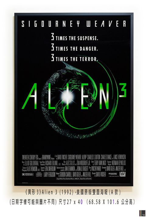 《異形3》Alien 3 (1992)，美國原版雙面海報(A款)空.jpg