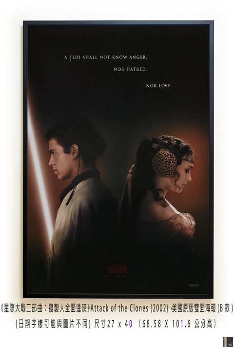 《星際大戰二部曲：複製人全面進攻》Star Wars Episode 2：Attack of the Clones (2002)，美國原版雙面海報(B款)空.jpg