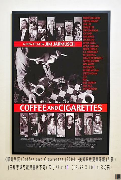 《咖啡與菸》Coffee and Cigarettes (2004)，美國原版雙面海報(A款)空.jpg