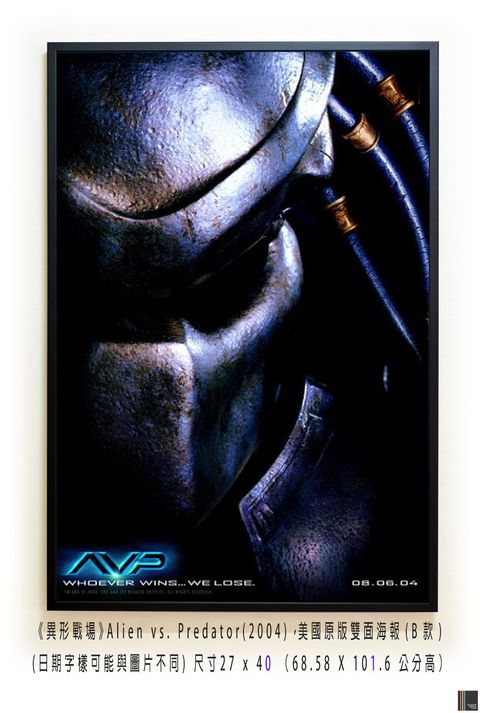 《異形戰場》Alien vs. Predator(2004)，美國原版雙面海報(B款)空.jpg