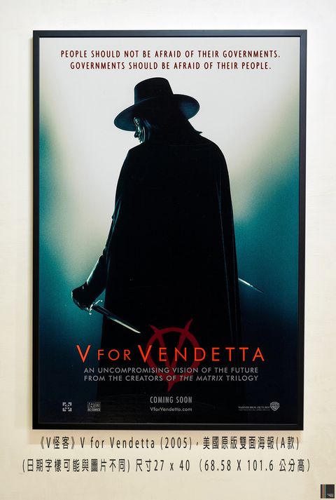 《V怪客》V for Vendetta (2005)，美國原版雙面海報(A款)空.jpg