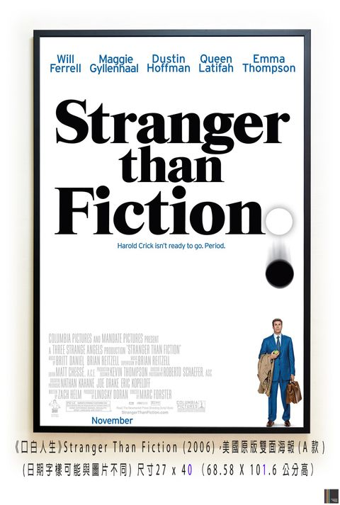 《口白人生》Stranger Than Fiction (2006)，美國原版雙面海報(A款)空.jpg