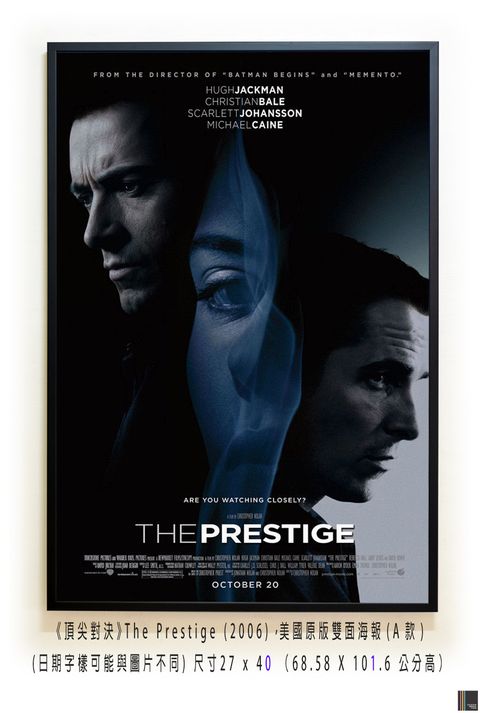 《頂尖對決》The Prestige (2006)，美國原版雙面海報(A款)空.jpg