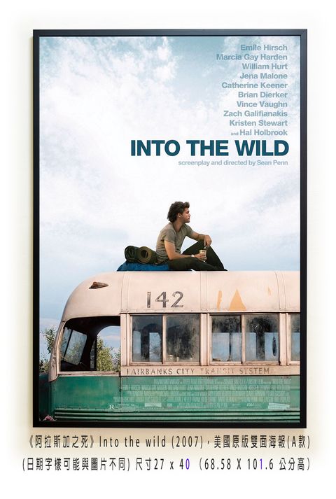 《阿拉斯加之死》Into the wild (2007)，美國原版雙面海報(A款)空.jpg