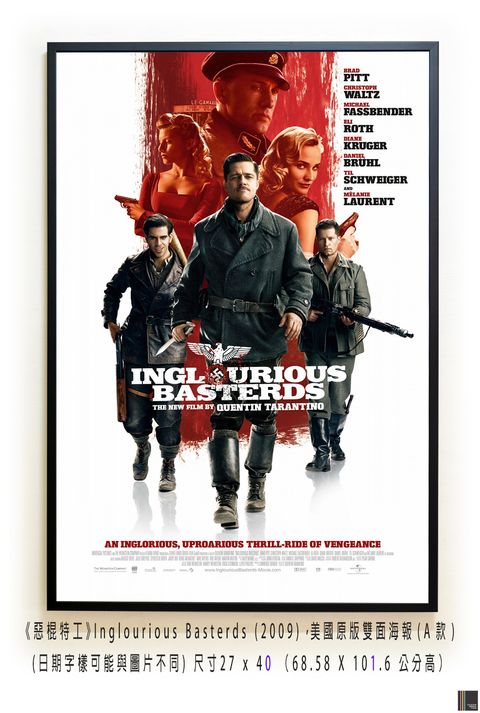 《惡棍特工》Inglourious Basterds (2009)，美國原版雙面海報(A款)空.jpg