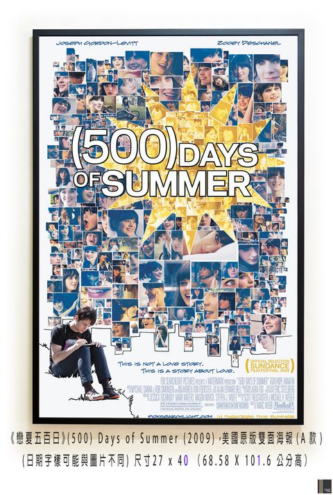 《戀夏五百日》(500) Days of Summer (2009)，美國原版雙面海報(A款)空.jpg