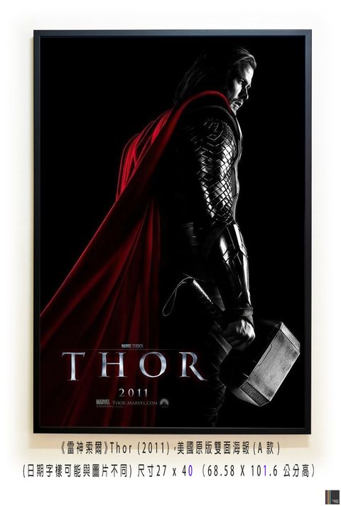《雷神索爾》Thor (2011)，美國原版雙面海報(A款)空.jpg