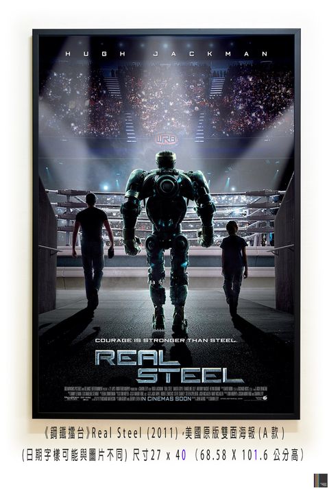 《鋼鐵擂台》Real Steel (2011)，美國原版雙面海報(A款)空.jpg