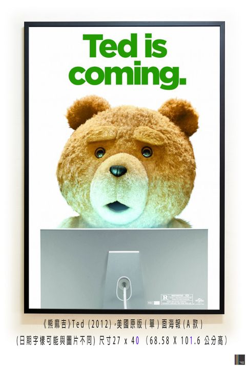 《熊麻吉》Ted (2012)，美國原版(單)面海報(A款)空.jpg