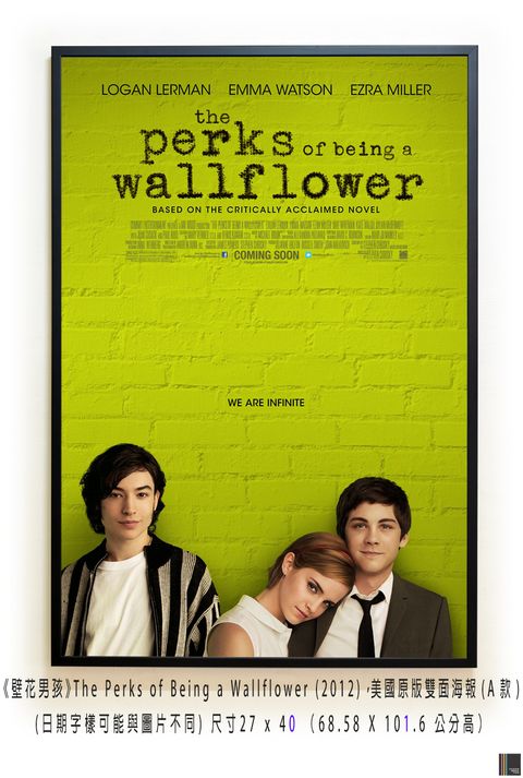 《壁花男孩》The Perks of Being a Wallflower (2012)，美國原版雙面海報(A款)空.jpg