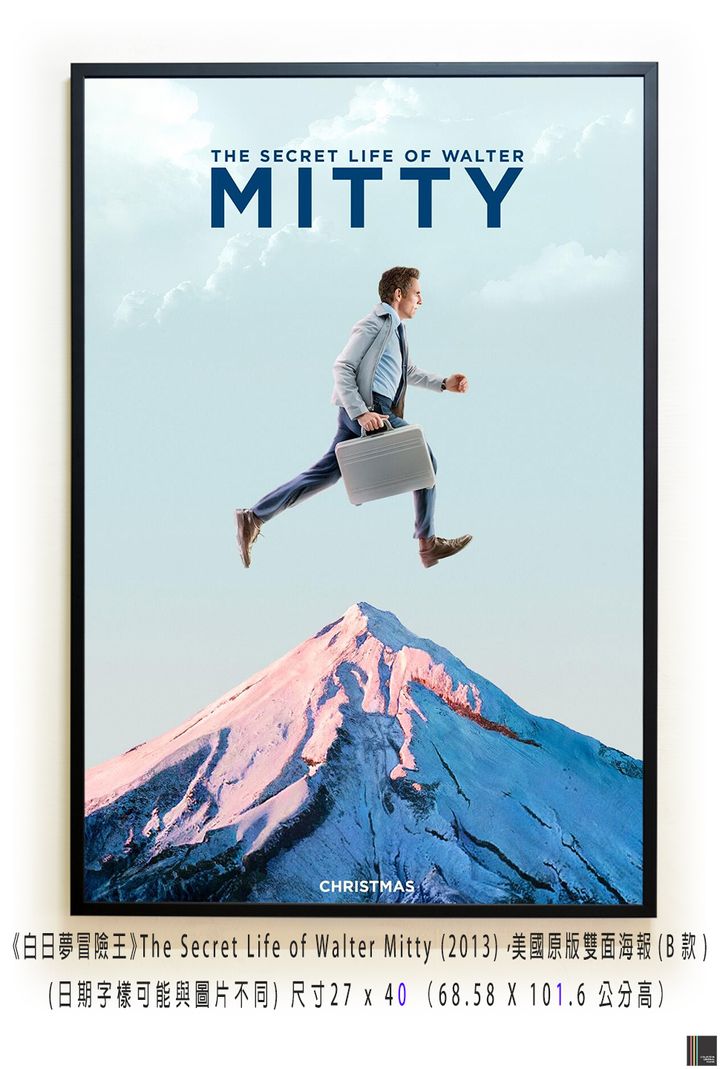 《白日夢冒險王》The Secret Life of Walter Mitty (2013)，美國原版雙面海報(B款)空.jpg