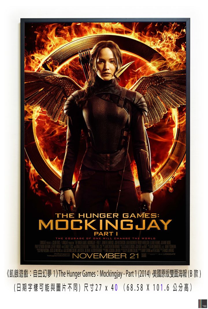 《飢餓遊戲：自由幻夢1》The Hunger Games：Mockingjay - Part 1 (2014)，美國原版雙面海報(B款)空.jpg